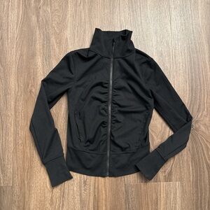 Lululemon ruched Black Women's Zip-Front Active Jacket